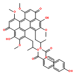 Carbonic acid,(1R)-2-[12-[(2R)-2-(benzoyloxy)propyl]-3,10-dihydro-4,9-dihydroxy-2,6,7,11-tetramethoxy-3,10-dioxo-1-perylenyl]-1-methylethyl4-hydroxyphenyl ester, stereoisomer