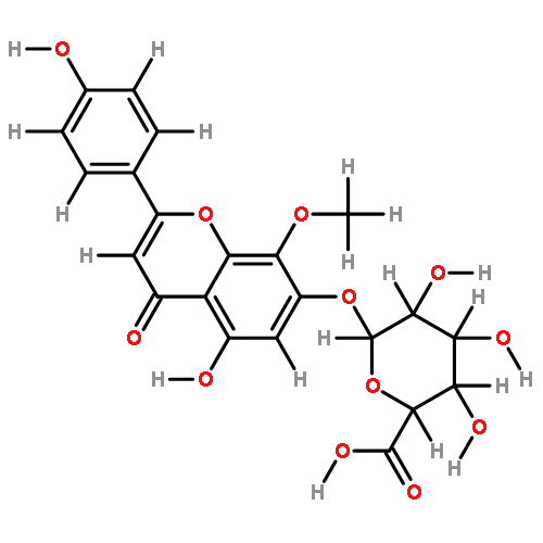 4'-hydroxywogonin-7-O-beta-D-glucuronic acid glycoside