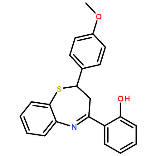 Phenol, 2-[2,3-dihydro-2-(4-methoxyphenyl)-1,5-benzothiazepin-4-yl]-