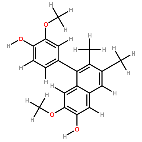 1-(4'-hydroxy-3'-methoxyphenyl)-7-methoxy-2,3-dimethylnaphthalen-6-ol