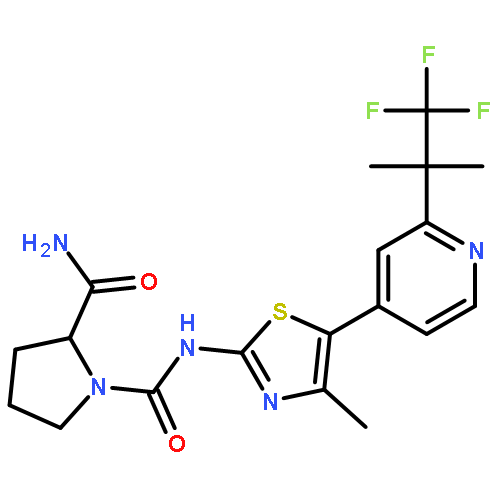 (S)-N1-(4-Methyl-5-(2-(1,1,1-trifluoro-2-methylpropan-2-yl)pyridin-4-yl)thiazol-2-yl)pyrrolidine-1,2-dicarboxamide