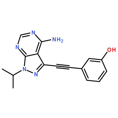 3-((4-AMINO-1-ISOPROPYL-1H-PYRAZOLO[3,4-D]PYRIMIDIN-3-YL)ETHYNYL)PHENOL