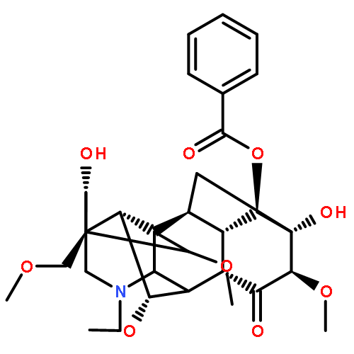 Aconitan-15-one,14-(benzoyloxy)-3,13-dihydroxy-1,6,16-trimethoxy-4-(methoxymethyl)-20-methyl-,(1a,3a,6a,14a,16b)-