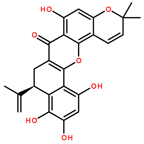 3H,7H-Benzo[c]pyrano[3,2-h]xanthen-7-one,8,9-dihydro-6,10,11,13-tetrahydroxy-3,3-dimethyl-9-(1-methylethenyl)-