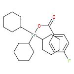 Stannane, tricyclohexyl[(4-fluorobenzoyl)oxy]-