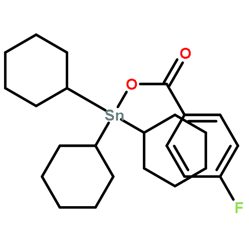 Stannane, tricyclohexyl[(4-fluorobenzoyl)oxy]-