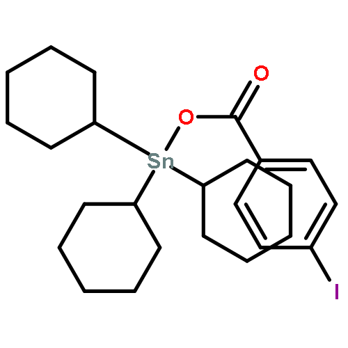 Stannane, tricyclohexyl[(4-iodobenzoyl)oxy]-