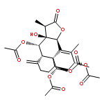 Benzo[4,5]cyclodeca[1,2-b]furan-2(1H)-one,6,8,9,13-tetrakis(acetyloxy)-3a,6,7,8,8a,9,10,11,12,12a,13,13a-dodecahydro-13a-hydroxy-1,5,8a-trimethyl-12-methylene-,(1R,3aS,4Z,6R,8S,8aR,9S,12aS,13S,13aS)-