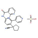 N-[4-(1-Cyanocyclopentyl)phenyl]-2-[(4-pyridinylmethyl)amino]-3-pyridinecarboxamide methanesulfonate