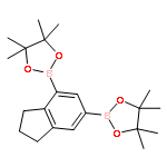 4,4,5,5-TETRAMETHYL-2-[6-(4,4,5,5-TETRAMETHYL-1,3,2-DIOXABOROLAN-2-YL)-2,3-DIHYDRO-1H-INDEN-4-YL]-1,3,2-DIOXABOROLANE