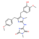 1H-Imidazole-2,5-dione,4-[[5-[(3-hydroxy-4-methoxyphenyl)methyl]-4-[(4-methoxyphenyl)methyl]-1-methyl-1H-imidazol-2-yl]amino]-1-methyl-