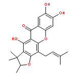 5H-Furo[3,2-b]xanthen-5-one,2,3-dihydro-4,8,9-trihydroxy-2,3,3-trimethyl-11-(3-methyl-2-buten-1-yl)-