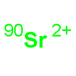 Strontium, isotope ofmass 90 (90Sr2+)