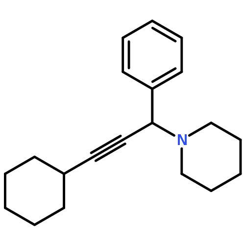 1-(3-Cyclohexyl-1-phenylprop-2-yn-1-yl)piperidine