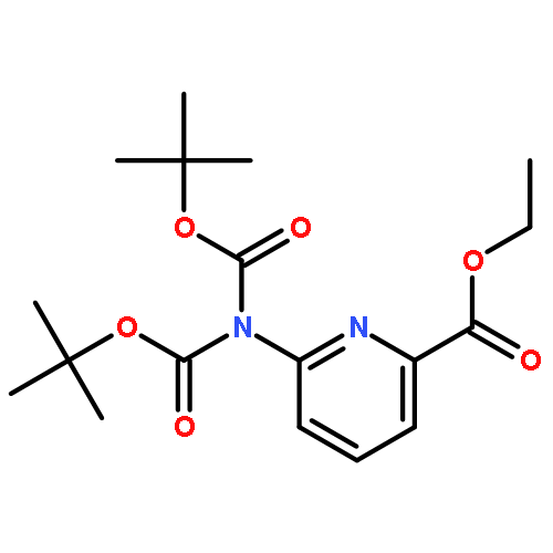 6-(N,N-bis(tert-butyloxycarbonyl)amino)picolinic acid ethyl ester