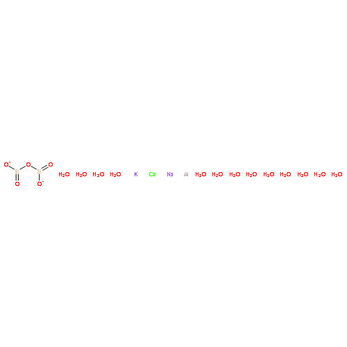 Phillipsite ((K0-1Na0-1Ca0-0.5)4-7(Al4-7Si9-12-O32).12H2O) 