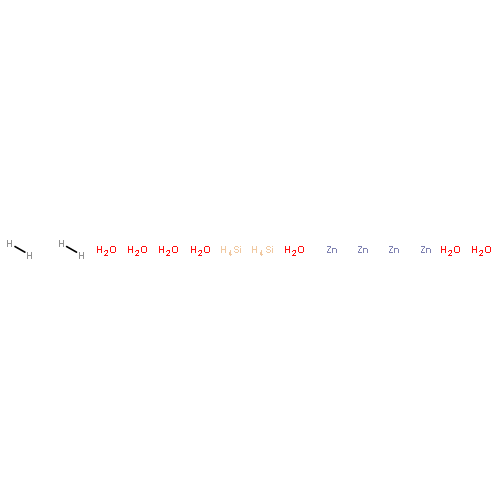hemimorphite H2O*H2O9Si2Zn4