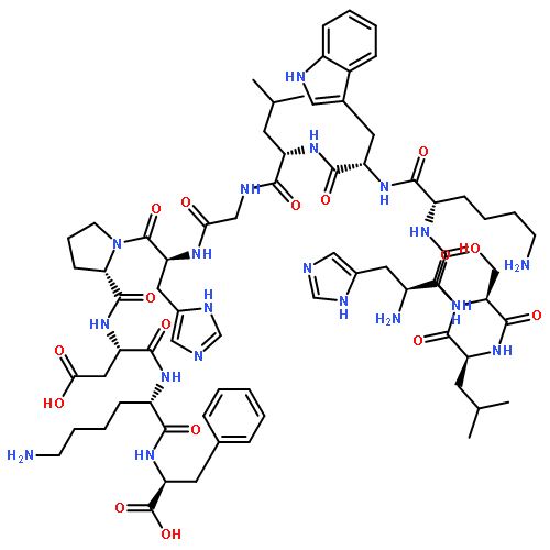 L-Phenylalanine,L-histidyl-L-seryl-L-leucylglycyl-L-lysyl-L-tryptophyl-L-leucylglycyl-L-histidyl-L-prolyl-L-a-aspartyl-L-lysyl-