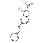 Benzo[b]thiophene-2-carbonyl chloride, 3-chloro-5-(phenylmethoxy)-