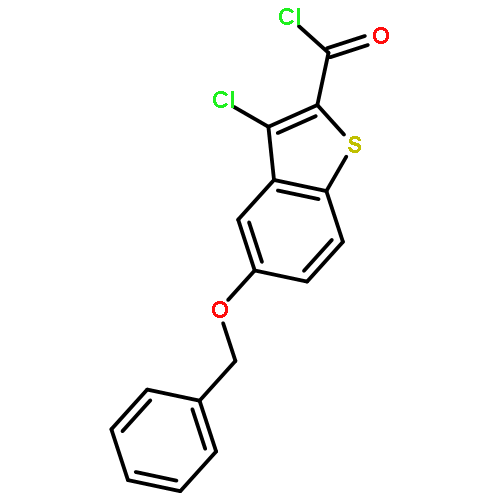 Benzo[b]thiophene-2-carbonyl chloride, 3-chloro-5-(phenylmethoxy)-