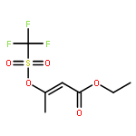 2-Butenoic acid, 3-[[(trifluoromethyl)sulfonyl]oxy]-, ethyl ester, (2E)-