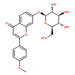 7-beta-D-Glucopyranosyloxy-2-(4-methoxy-phenyl)-chromen-4-on