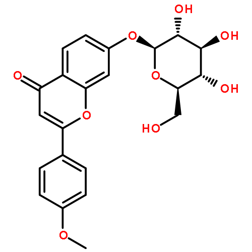 7-beta-D-Glucopyranosyloxy-2-(4-methoxy-phenyl)-chromen-4-on