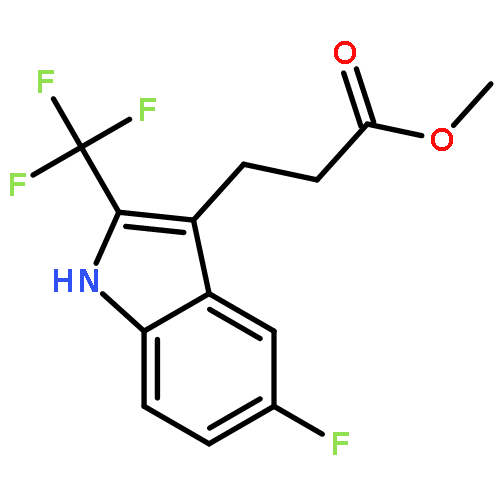 Methyl 3-(5-fluoro-2-(trifluoromethyl)-1H-indol-3-yl)propanoate