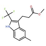 Methyl 3-(5-methyl-2-(trifluoromethyl)-1H-indol-3-yl)propanoate