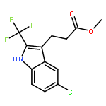 Methyl 3-(5-chloro-2-(trifluoromethyl)-1H-indol-3-yl)propanoate