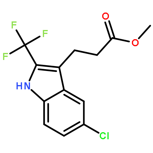 Methyl 3-(5-chloro-2-(trifluoromethyl)-1H-indol-3-yl)propanoate