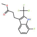 Methyl 3-(7-fluoro-2-(trifluoromethyl)-1H-indol-3-yl)propanoate