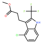 Methyl 3-(4-chloro-2-(trifluoromethyl)-1H-indol-3-yl)propanoate