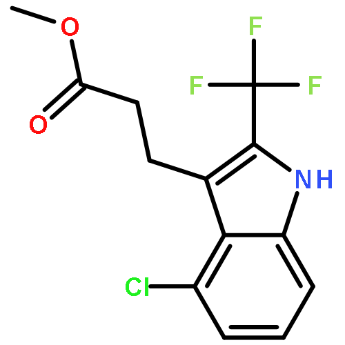 Methyl 3-(4-chloro-2-(trifluoromethyl)-1H-indol-3-yl)propanoate