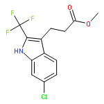 Methyl 3-(6-chloro-2-(trifluoromethyl)-1H-indol-3-yl)propanoate