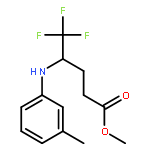 Methyl 5,5,5-trifluoro-4-(m-tolylamino)pentanoate