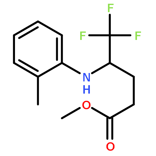 Methyl 5,5,5-trifluoro-4-(o-tolylamino)pentanoate