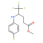 Methyl 5,5,5-trifluoro-4-(4-fluorophenylamino)pentanoate