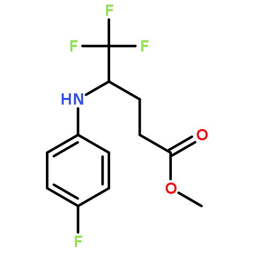 Methyl 5,5,5-trifluoro-4-(4-fluorophenylamino)pentanoate