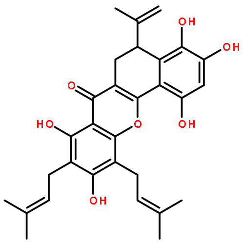 (5R)-5,6-dihydro-1,3,4,8,10-pentahydroxy-5-isopropenyl-9,11-bis(3-methyl-2-butenyl)-7H-benzo[c]xanthen-7-one