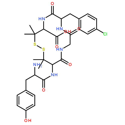 D-Valine,L-tyrosyl-3-mercapto-D-valylglycyl-4-chloro-L-phenylalanyl-3-mercapto-, cyclic(2®5)-disulfide