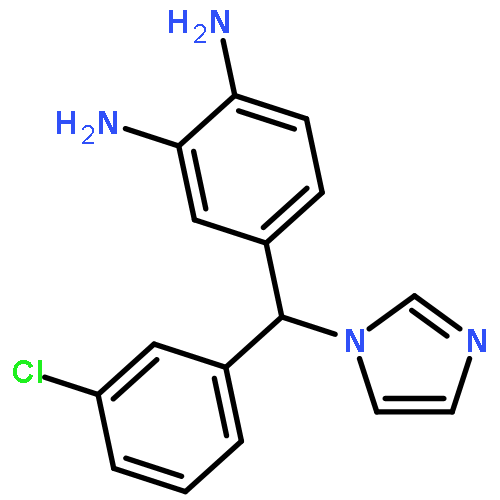 1,2-Benzenediamine, 4-[(3-chlorophenyl)-1H-imidazol-1-ylmethyl]-