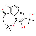 3,4-dihydro-11-hydroxy-10-(1-hydroxy-1-methylethyl)-2,2,6-trimethylnaphtho[1,8-bc]oxocin-5(2H)-one