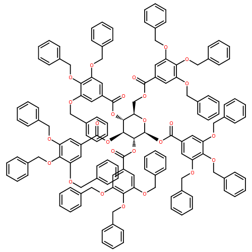 b-D-Glucopyranose,pentakis[3,4,5-tris(phenylmethoxy)benzoate] (9CI)