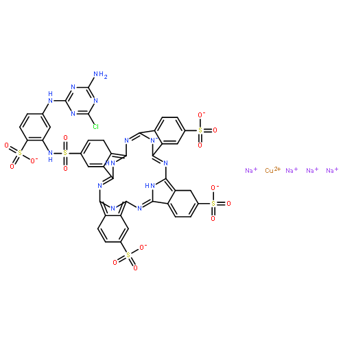 Cuprate(4-),[C-[[[5-[(4-amino-6-chloro-1,3,5-triazin-2-yl)amino]-2-sulfophenyl]amino]sulfonyl]-29H,31H-phthalocyanine-C,C,C-trisulfonato(6-)-kN29,kN30,kN31,kN32]-, sodium (1:4)