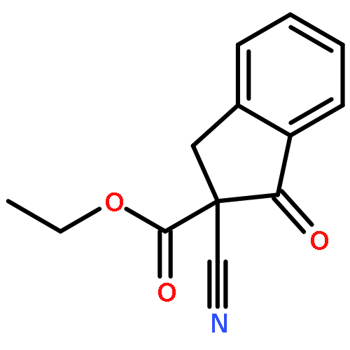 1H-Indene-2-carboxylic acid, 2-cyano-2,3-dihydro-1-oxo-, ethyl ester