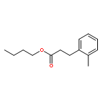 Benzenepropanoic acid, 2-methyl-, butyl ester