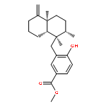 Benzoic acid,3-[[(1R,2S,4aS,8aS)-decahydro-1,2,4a-trimethyl-5-methylene-1-naphthalenyl]methyl]-4-hydroxy-,methyl ester