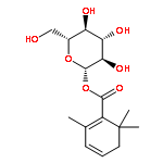 beta-D-glucopyranosyl 2,6,6-trimethylcyclohexa-1,3-diene-1-carboxylate