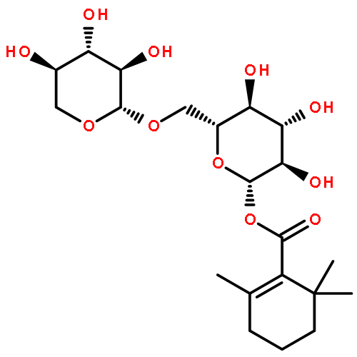 6-O-beta-D-xylopyranosyl-beta-D-glucopyranosyl 2,6,6-trimethylcyclohex-1-ene-1-carboxylate